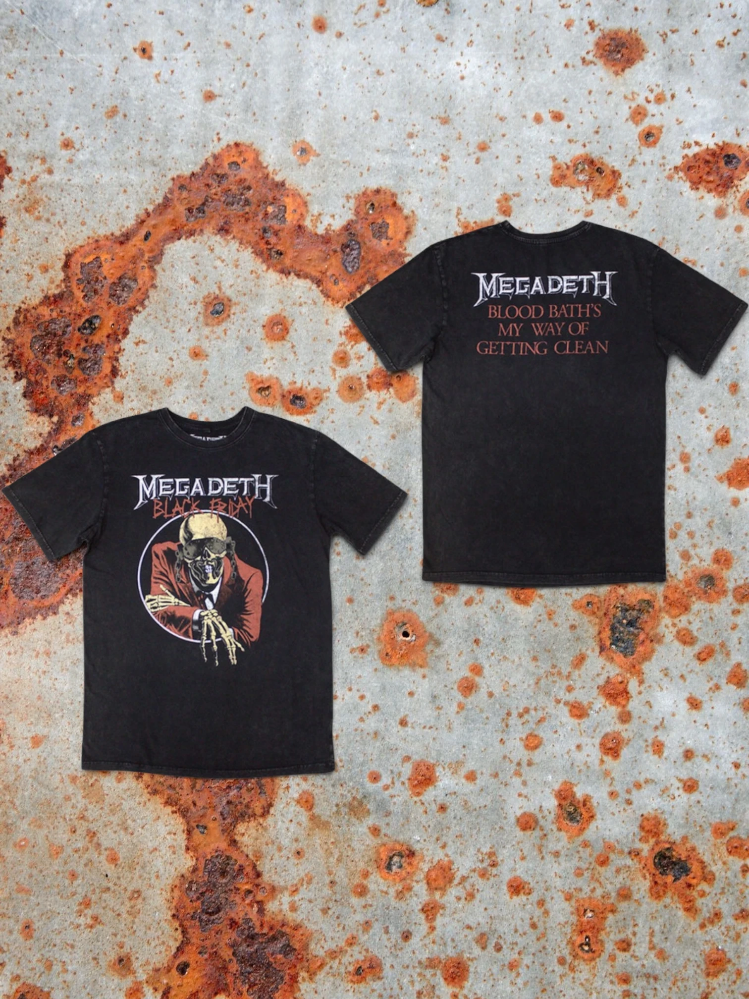 Megadeth Stone Wash T‑Shirt – Black Friday (Limited Edition 999 stuks)
