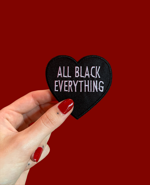 All black everything patch