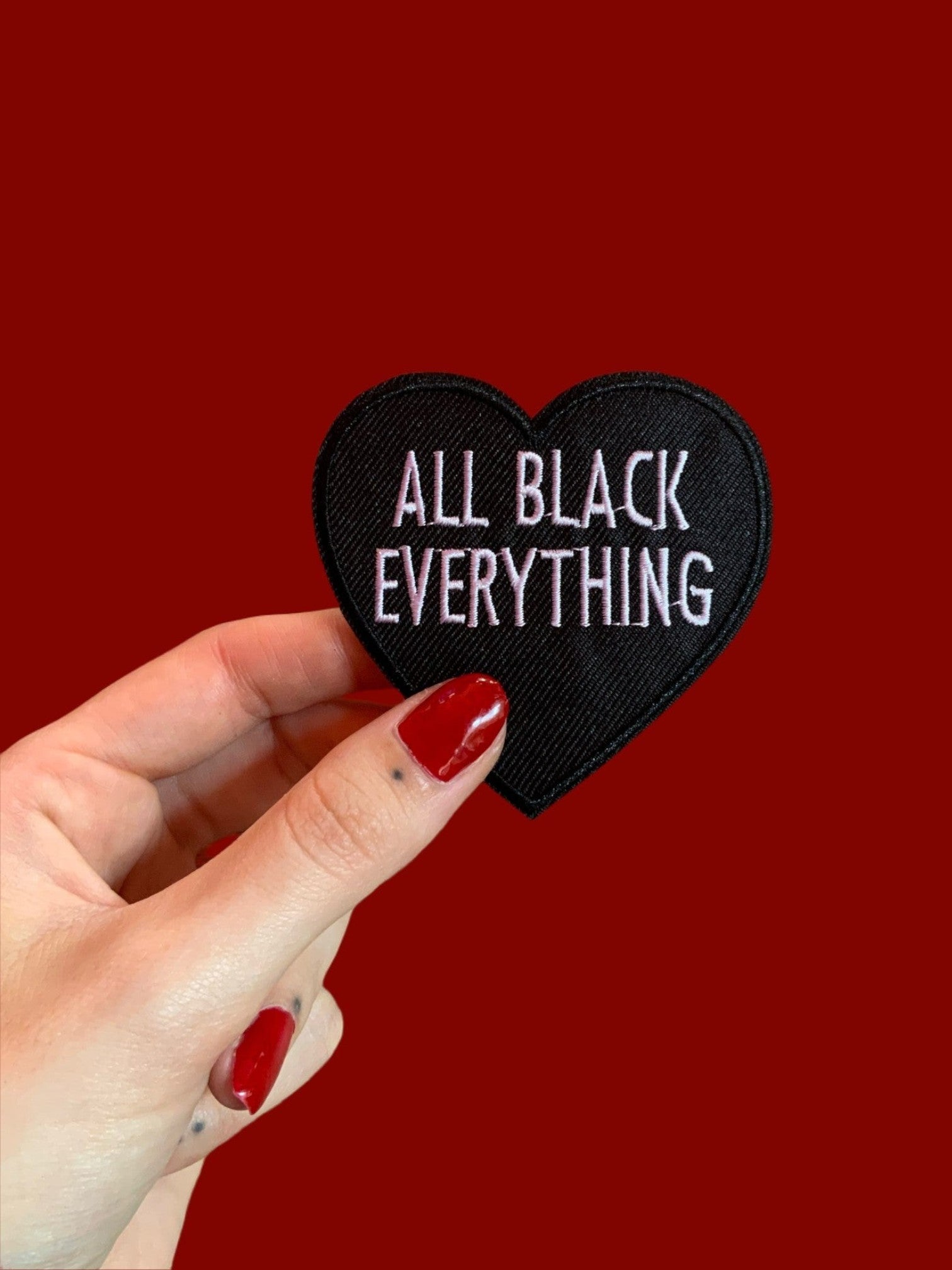 All black everything patch