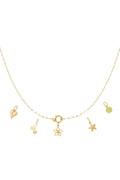 Elegant 14K Gold Plated Flower Pendant Necklace
