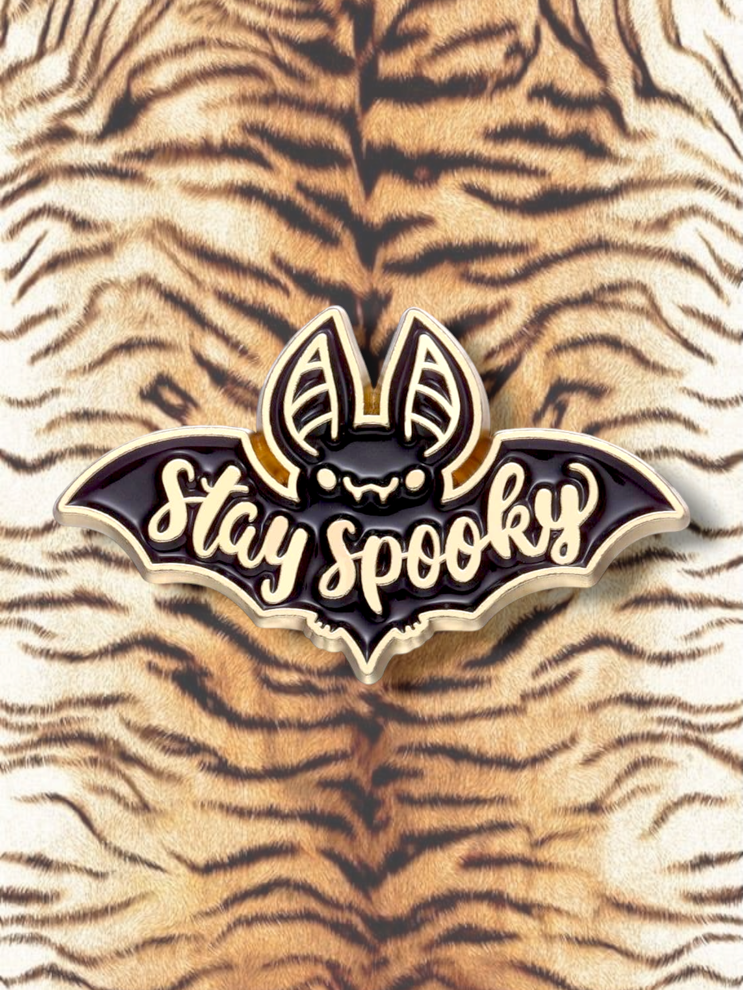 Stay a spooky Bat Pin
