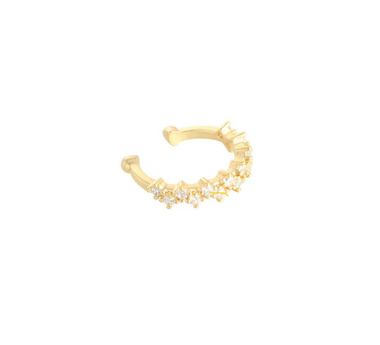 Ear cuff steentjes goud