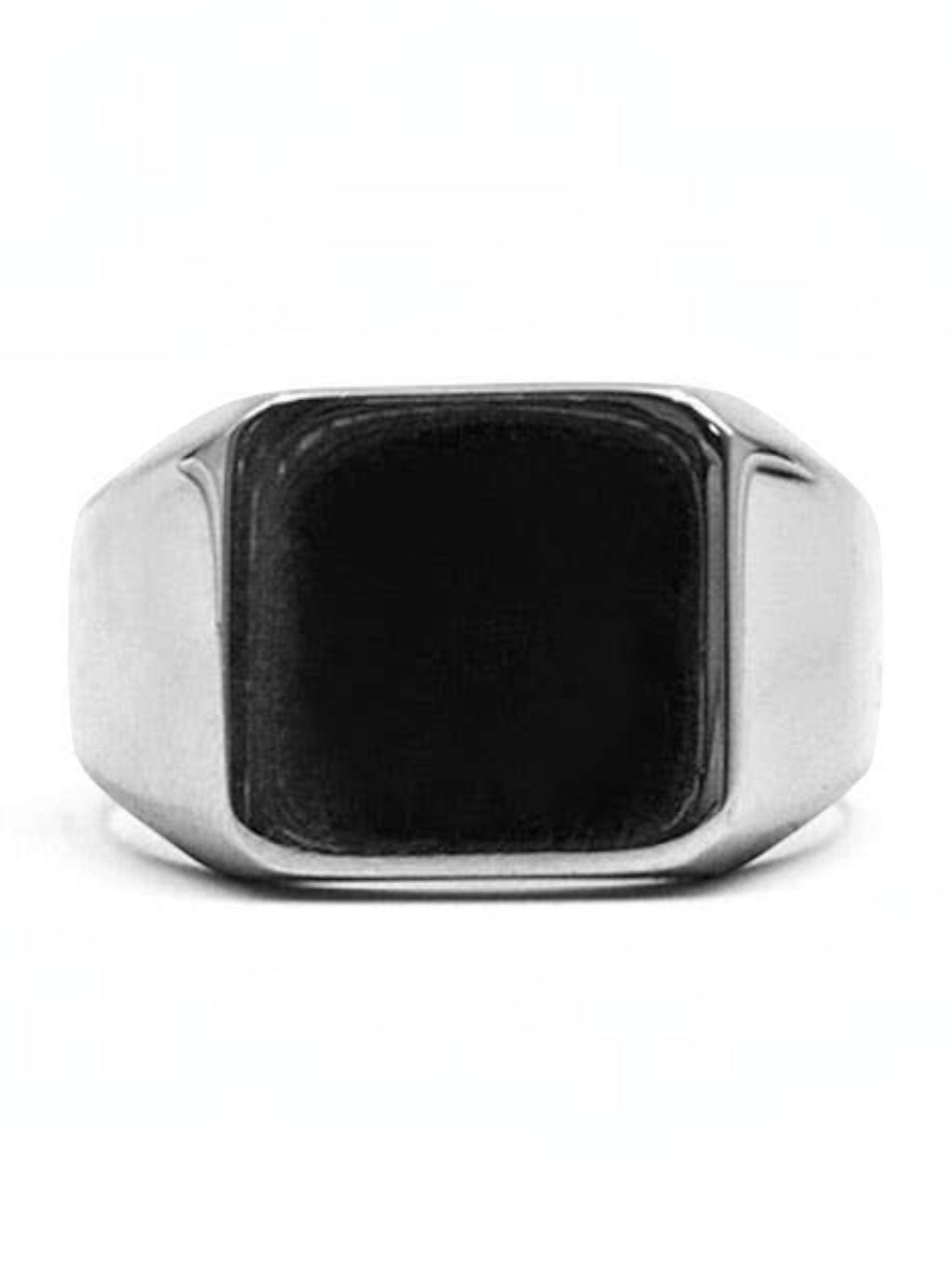 Zilverkleurige Zegel Ring