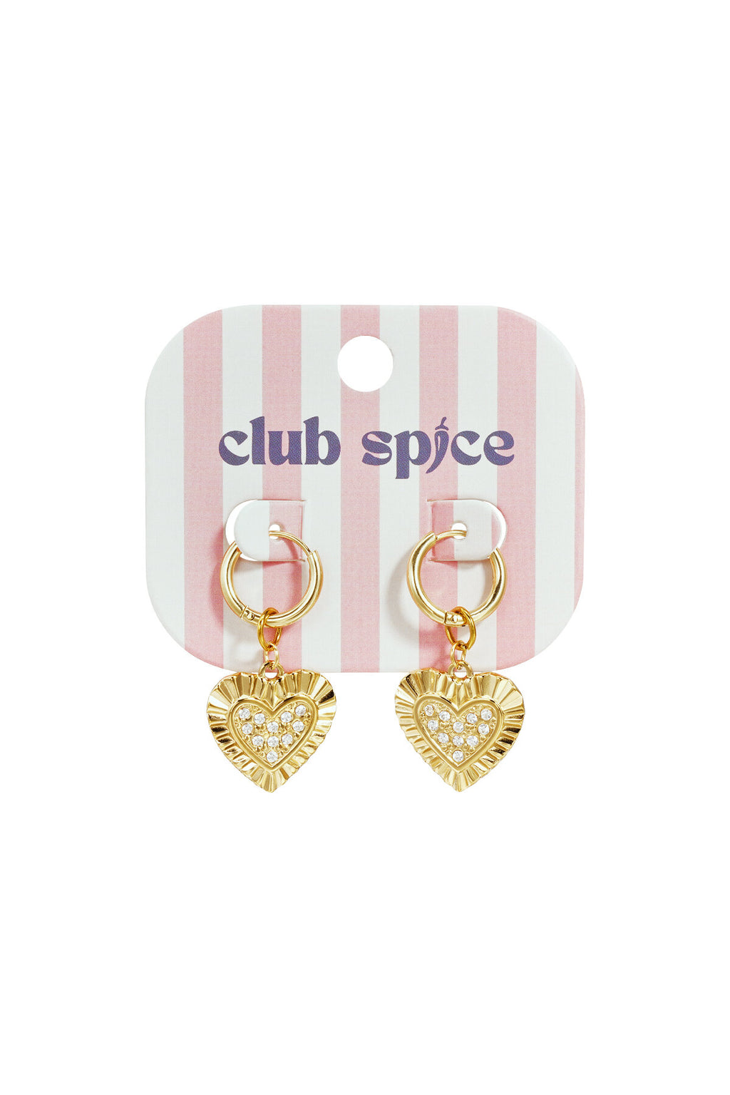 Elegant Heart Shaped Drop Earrings for Women - 14K Gold Plated