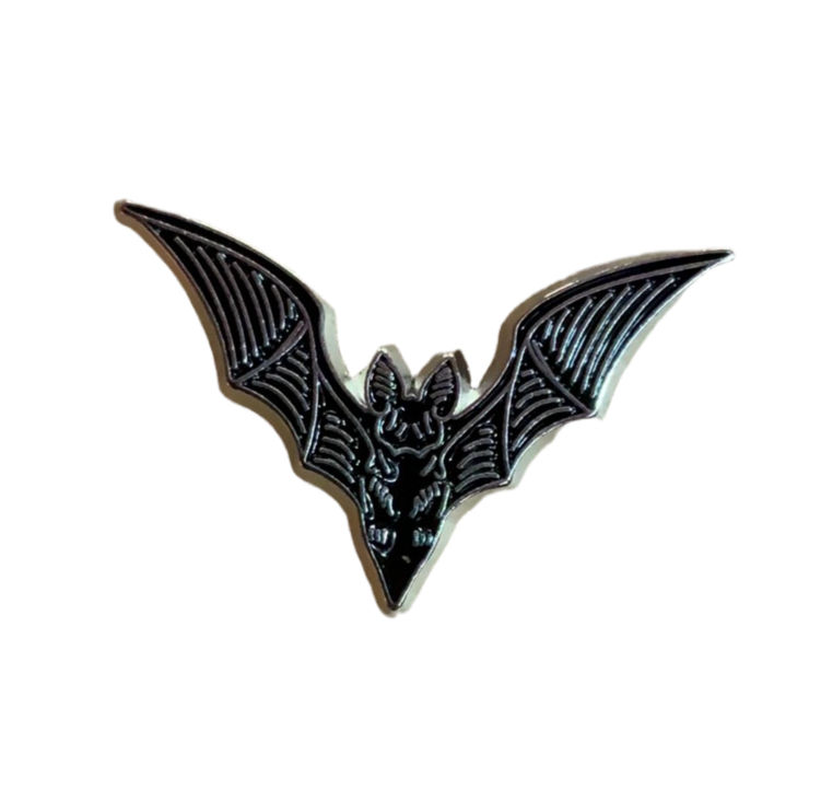 Silver bat pin