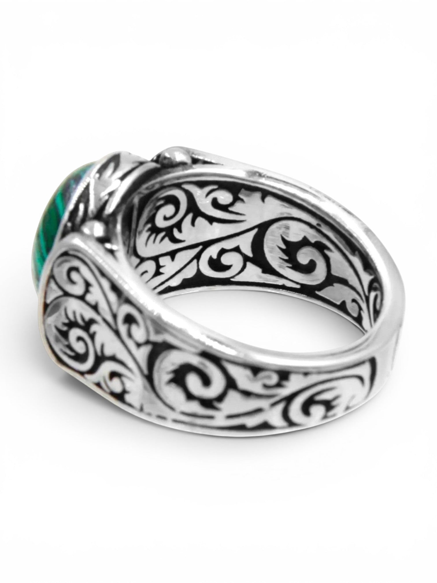 Ring met groene Steen