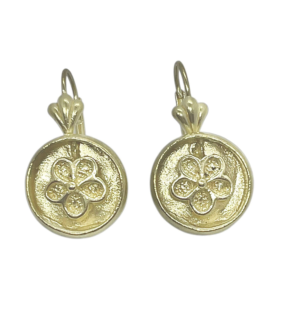Sleepy earrings pack in gold. Round and teardrop.