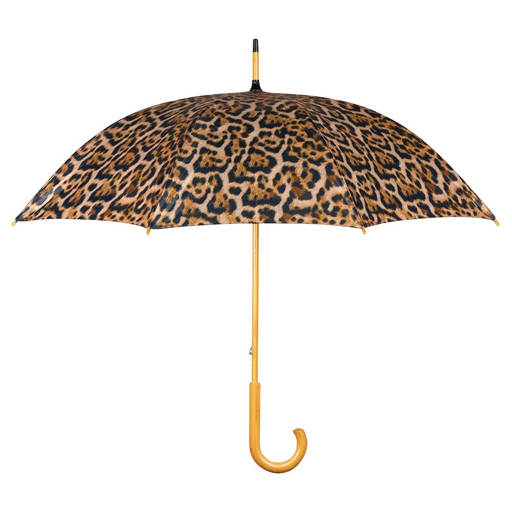 Paraguas estampado leopardo