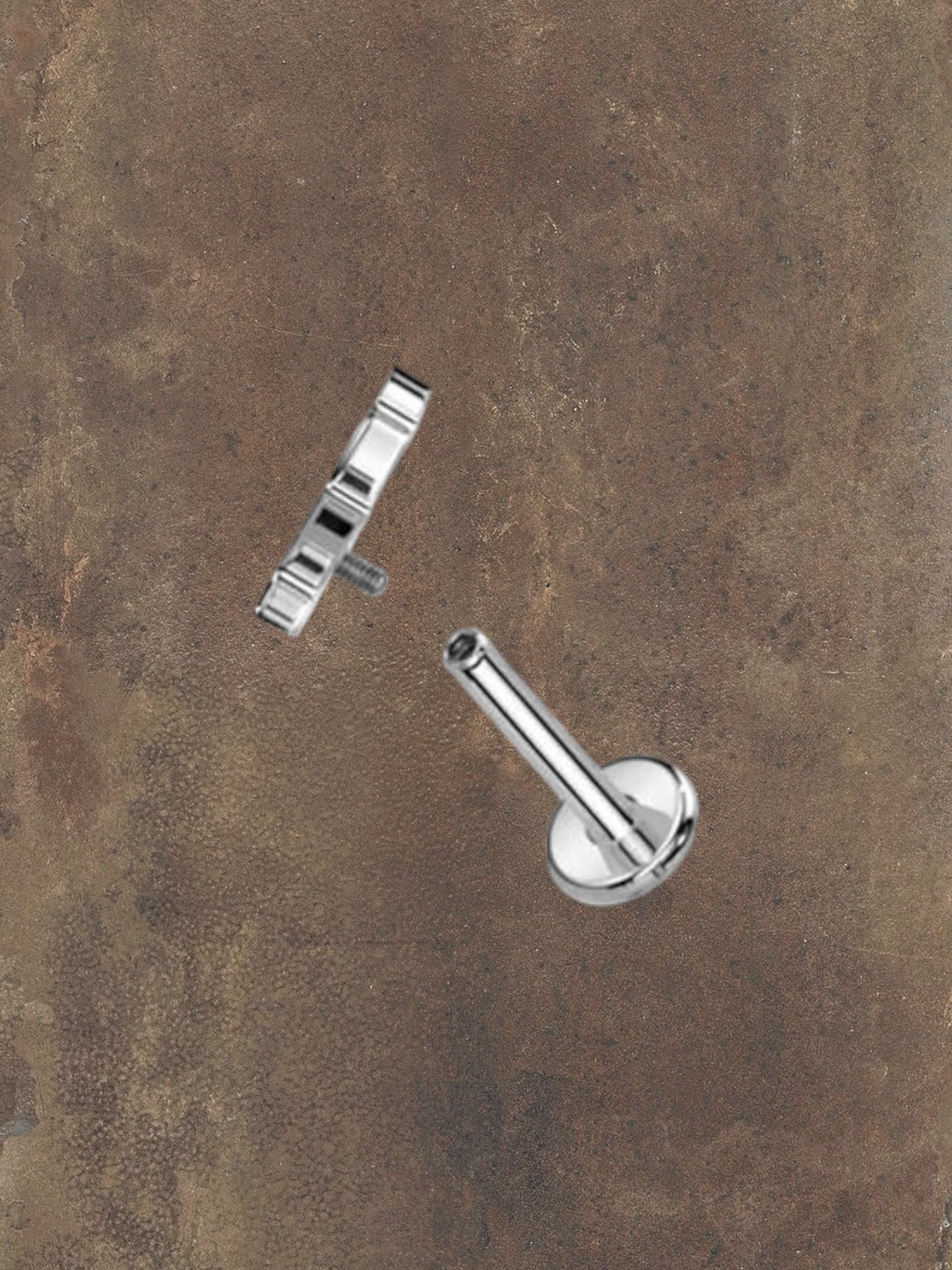 Labret Piercing zwaard met kristallen