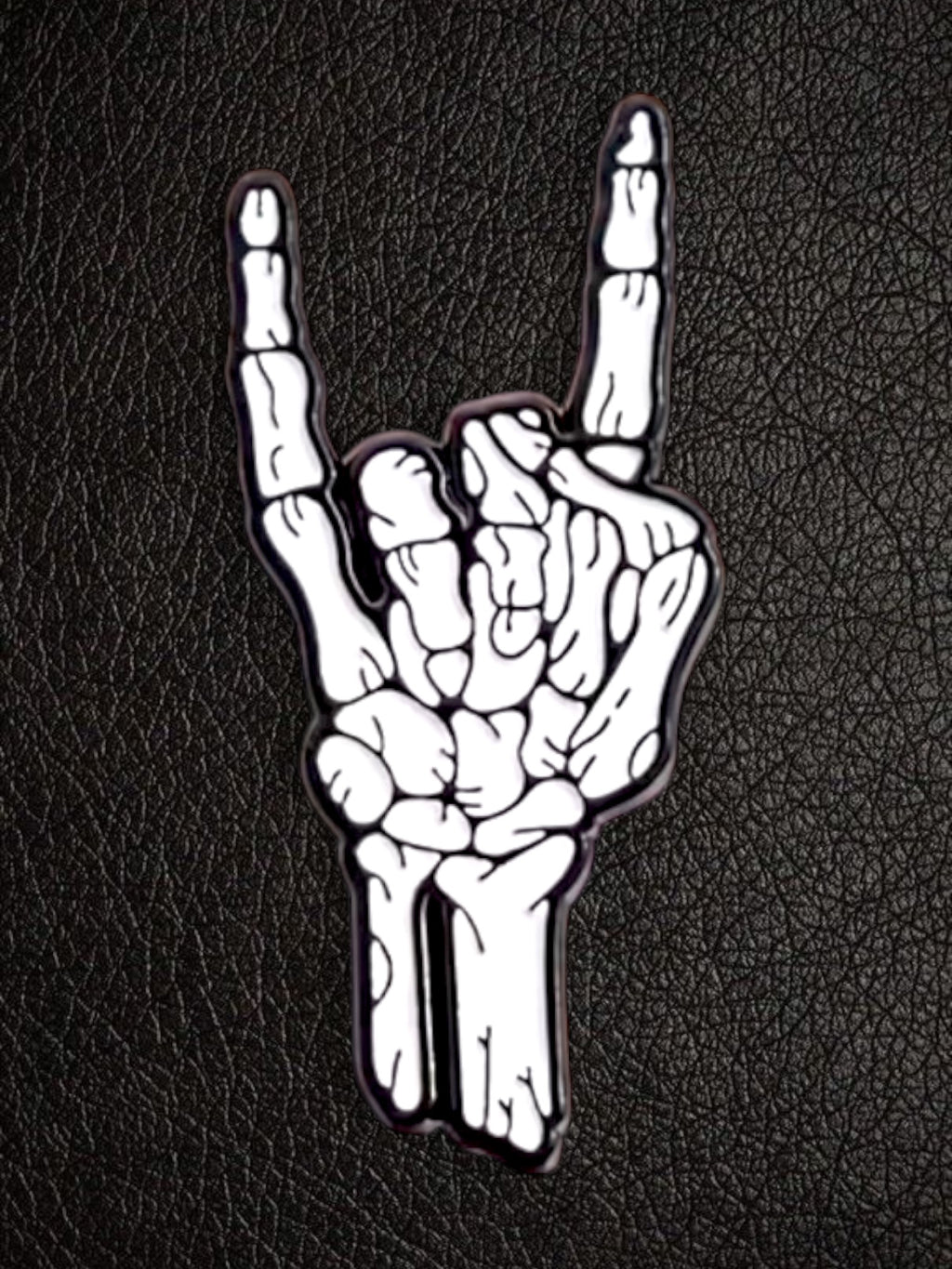 Skeleton hand Punk Pin