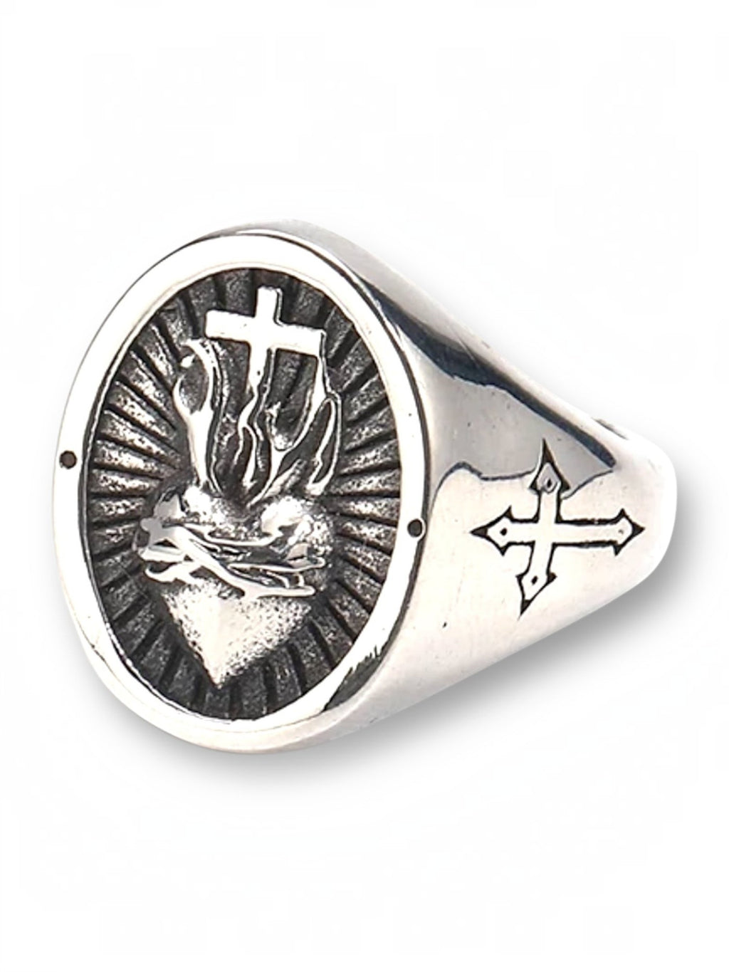 Flaming Heart Ring