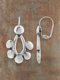 WILDSIDE silver-plated zamak dangle earrings with lever back closure, approx. 3.5 cm long.