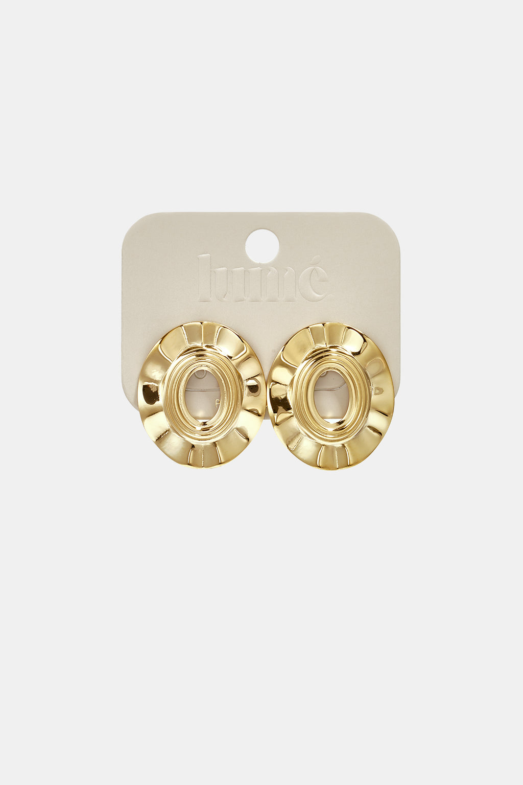 Roestvrijstalen oorknopjes met onregelmatige vorm, eenvoudige, alledaagse serie, dames sieraden