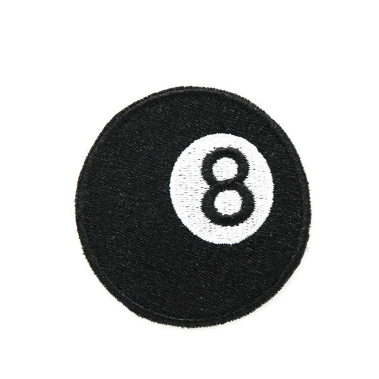 Pool Eight Ball Iron On Embroidered Patch