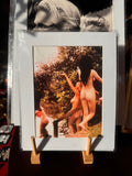 Girls at a Nudist Camp By Bunny Yeager - Passe-Partout photo Print