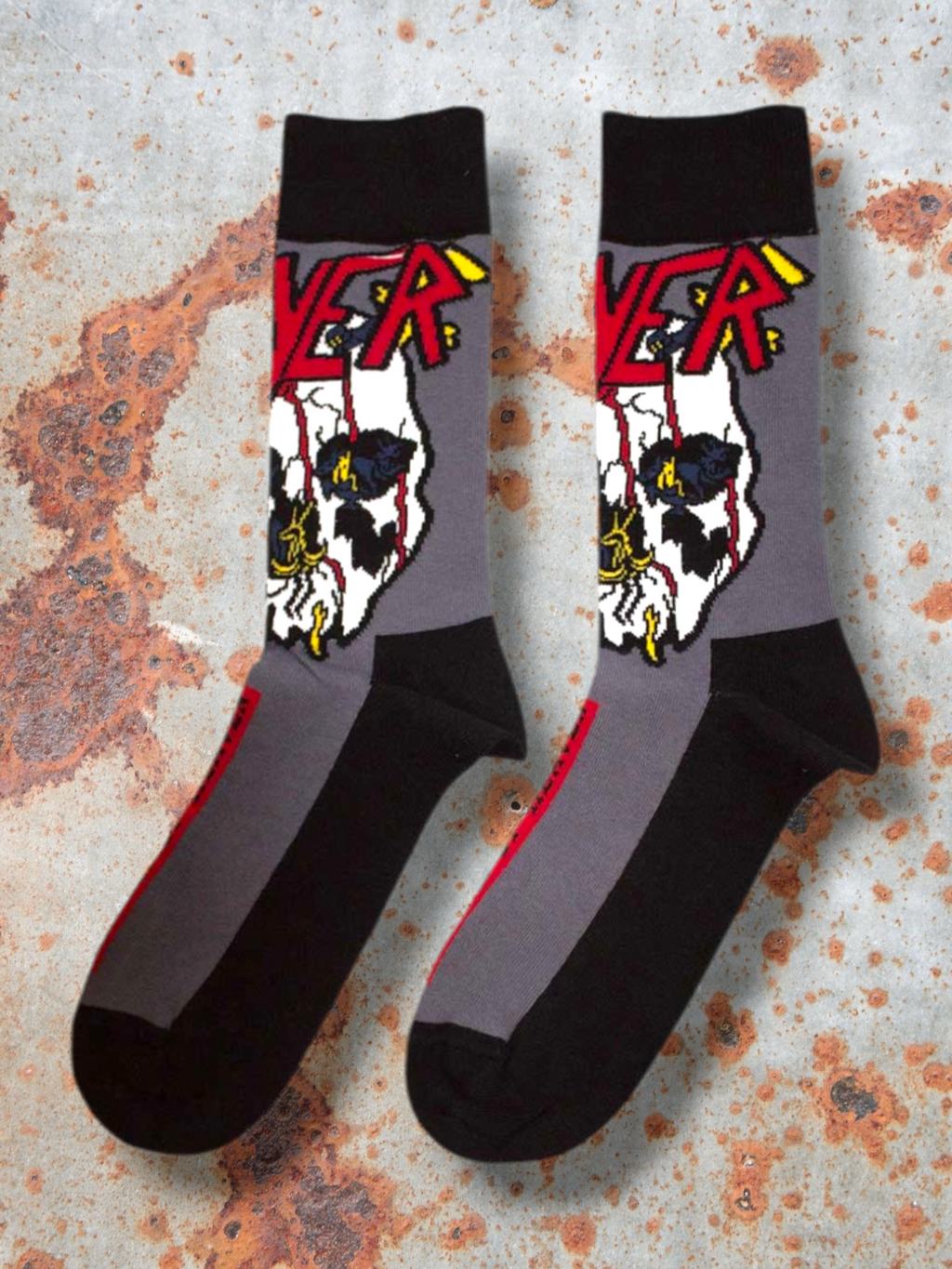 Slayer Official Unisex Socks – South Of Heaven Colour (Charcoal Grey