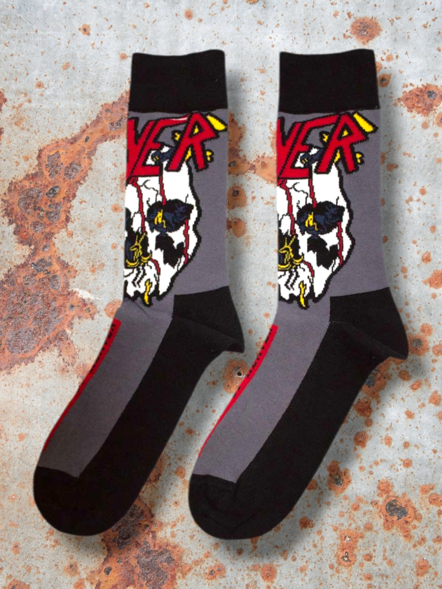 Slayer Official Unisex Socks – South Of Heaven Colour (Charcoal Grey