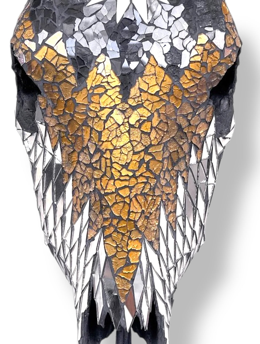 Bull Skull - Glass/Mirror Mosaic