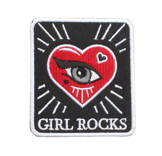 Girl Rocks Embroidered Patch