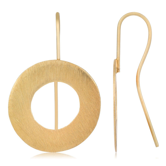 Gold hook earring “Saturn” Gold