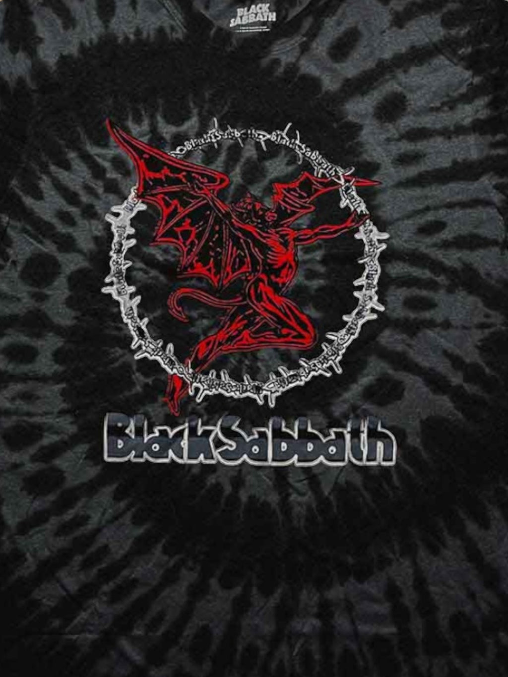 Camiseta unisex Black Sabbath: Red Henry (negra) (Wash Collection)