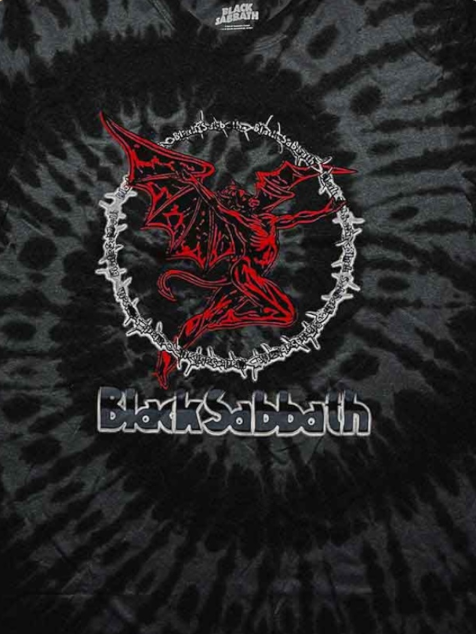 Black Sabbath Unisex T-Shirt: Red Henry (Black) (Wash Collection)