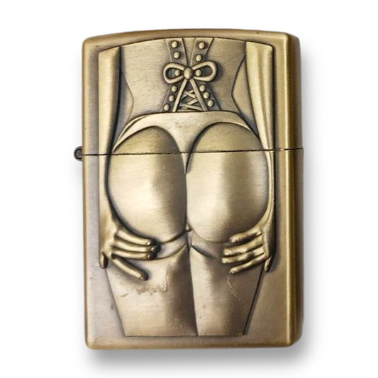 Brass Lady From Behind Lighter