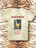 Iron Maiden Unisex T-Shirt: Beast On The Road (Sand) (Wash Collection)