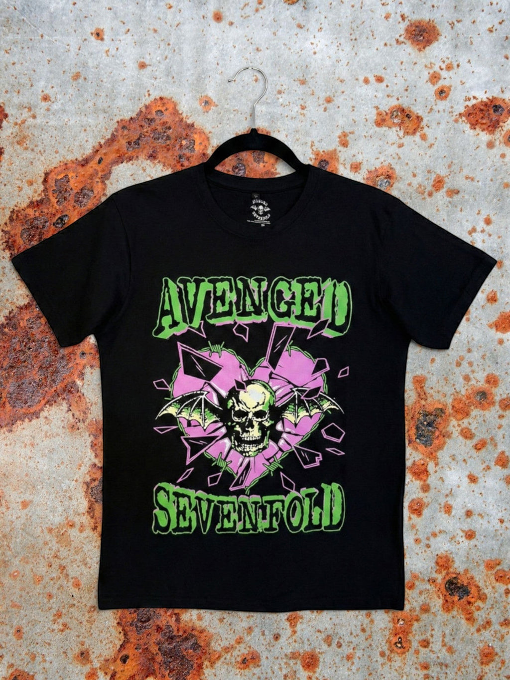Avenged Sevenfold Premium Carbon T‑Shirt – Heart Break (100% Combed Cotton, Premium Soft‑Touch Finish)