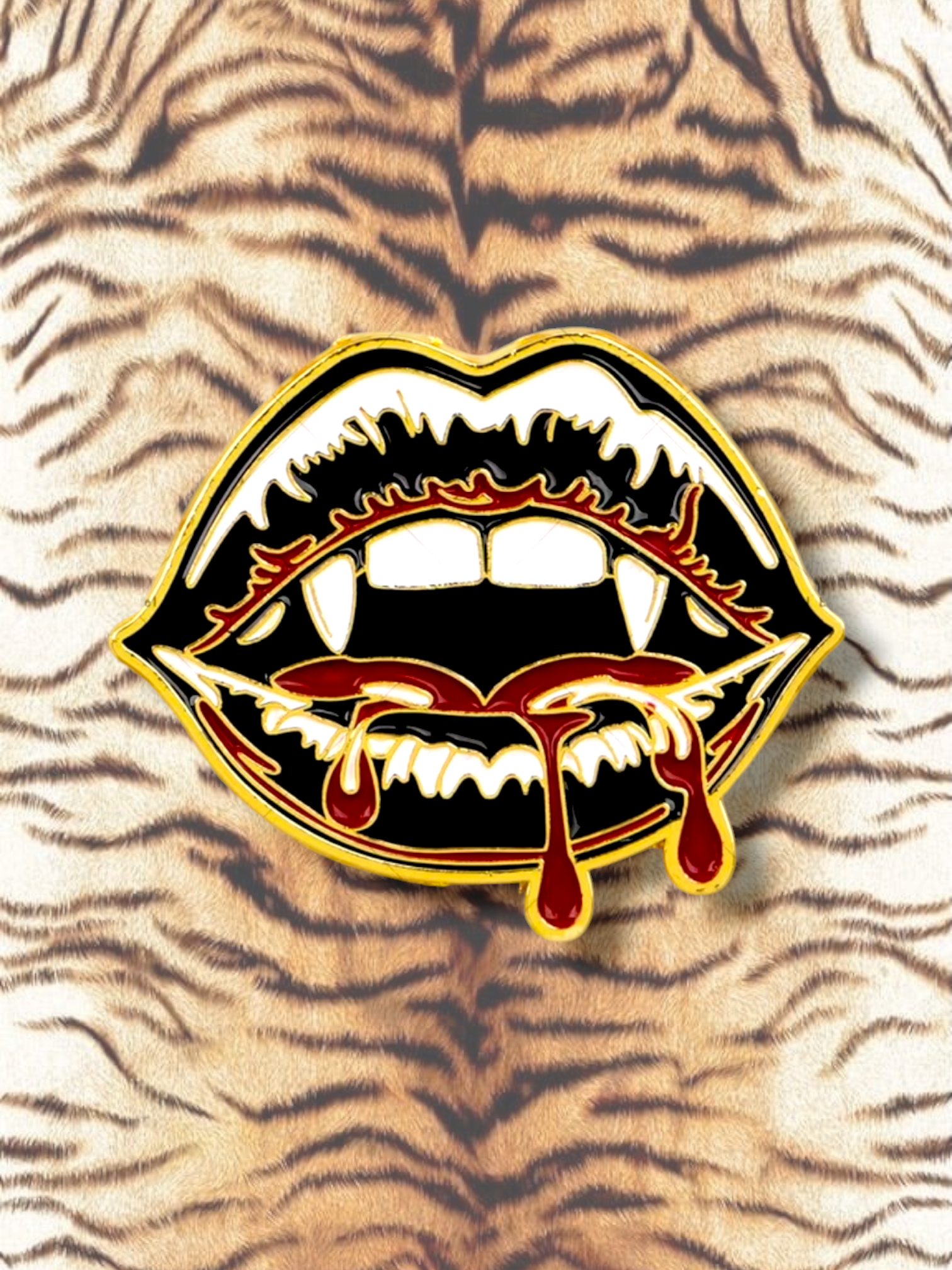 Vampire Lips Pin