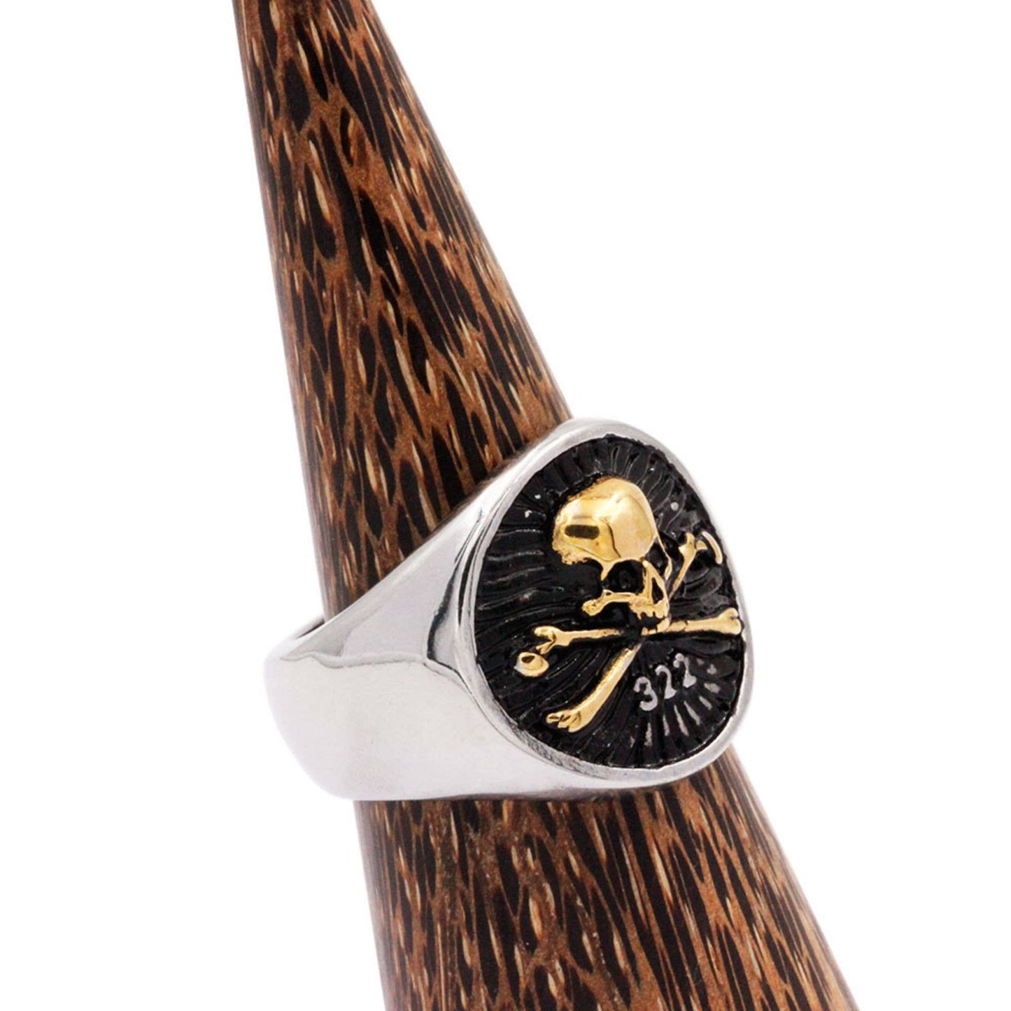 Cross-Bone Skull Ring