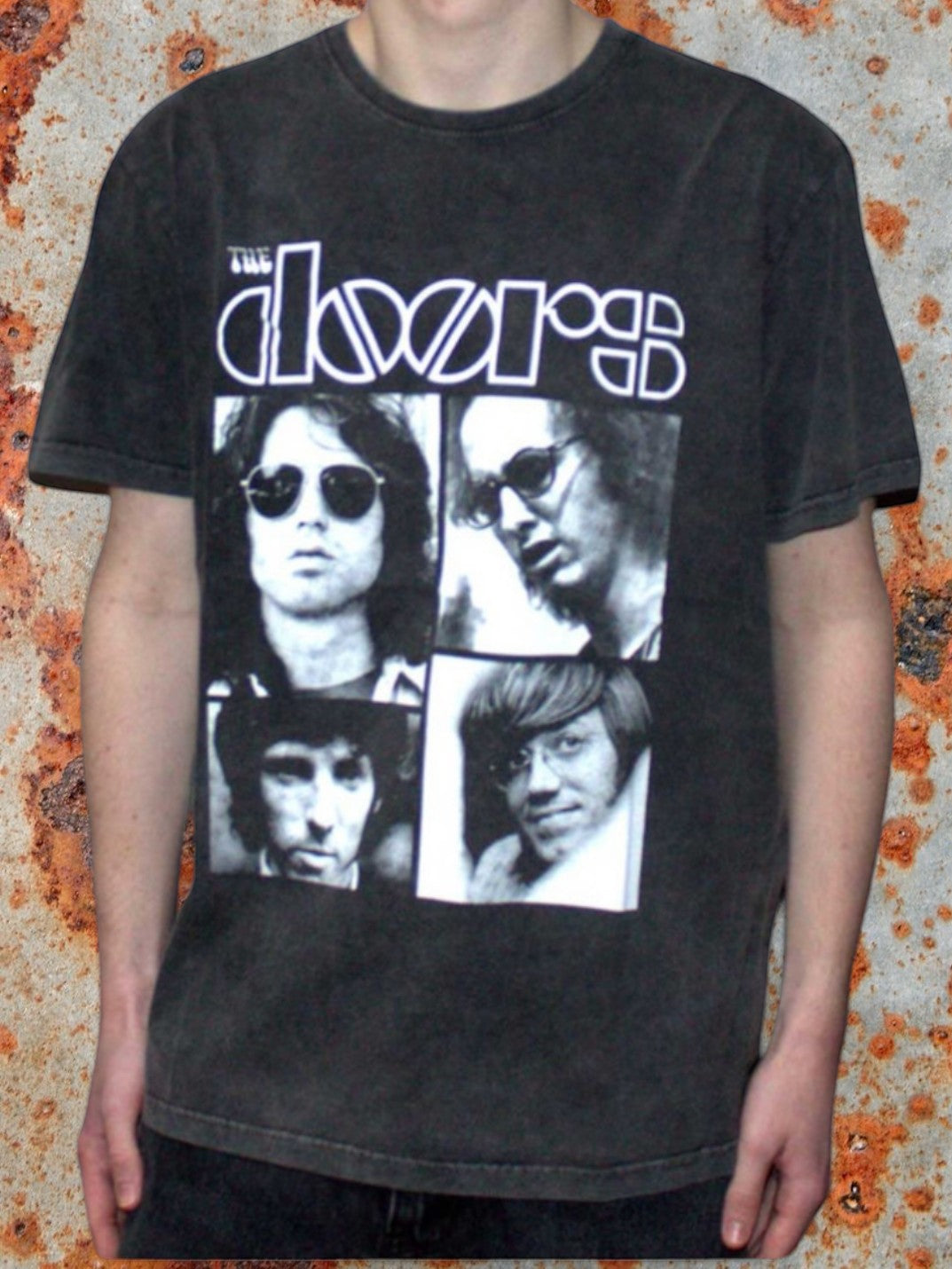 Camiseta "Stone Wash" de The Doors – Diseño de Cuadros (Edición limitada de 999 unidades)
