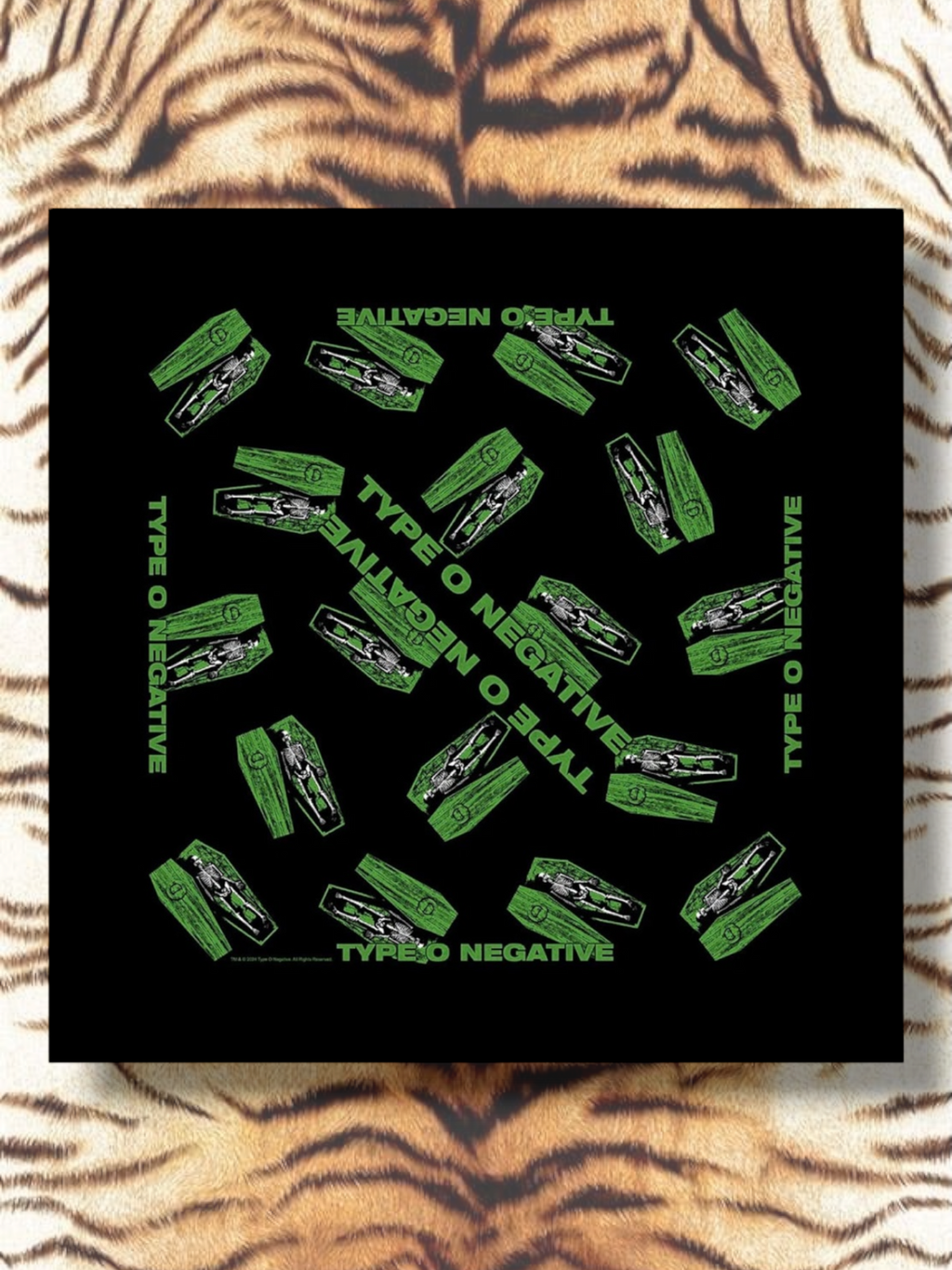 Type O Negative Unisex Bandana: Coffins (Black)
