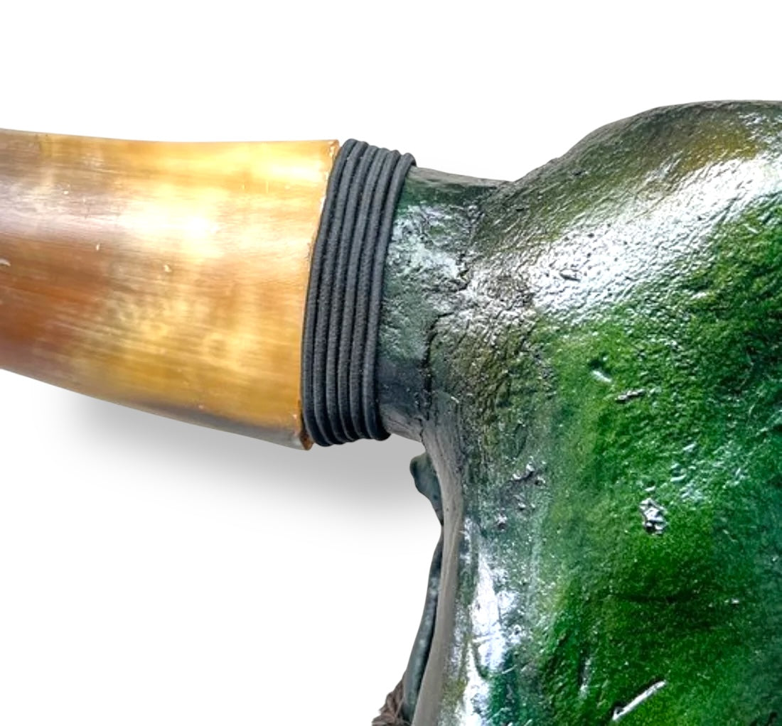 Stieren schedel - Metallic Groen