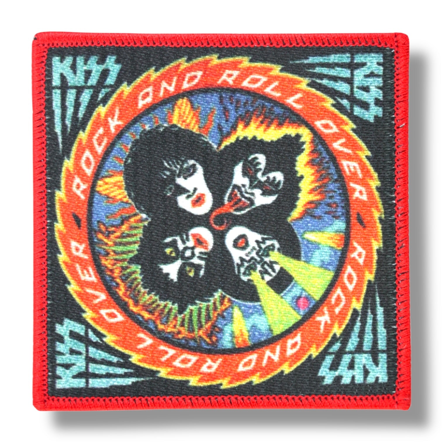 Vintage Kiss Patch - "Rock And Roll Over"