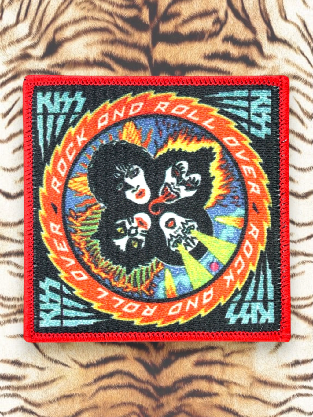 Vintage Kiss Patch - "Rock And Roll Over"