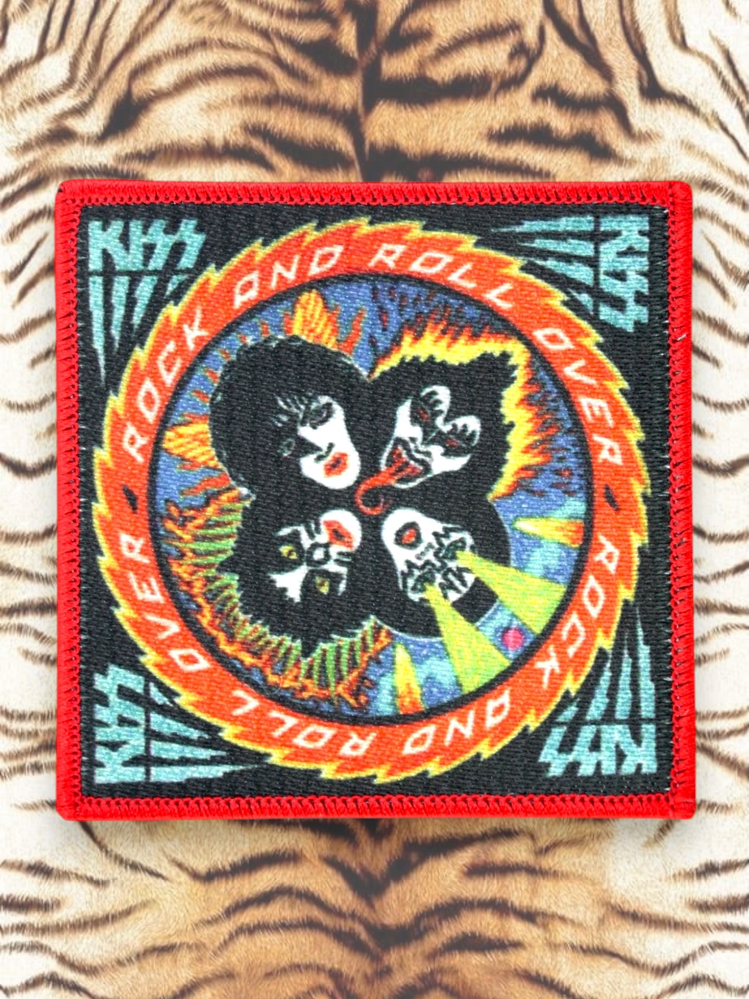 Vintage Kiss Patch - "Rock And Roll Over"