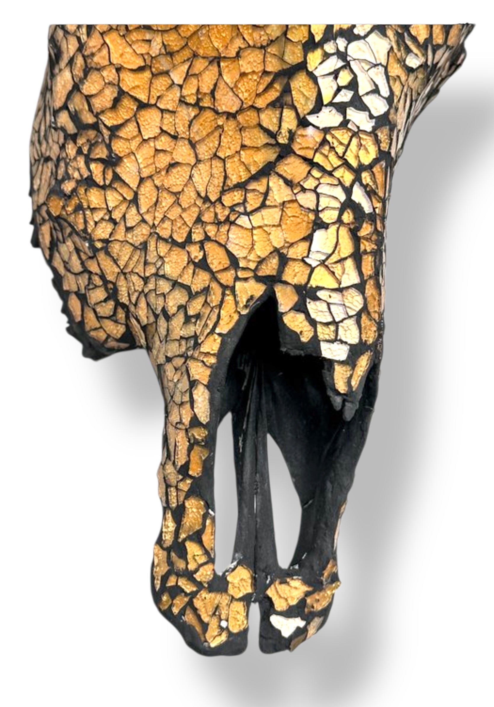 Koeien schedel - Gouden Glas Mozaïek