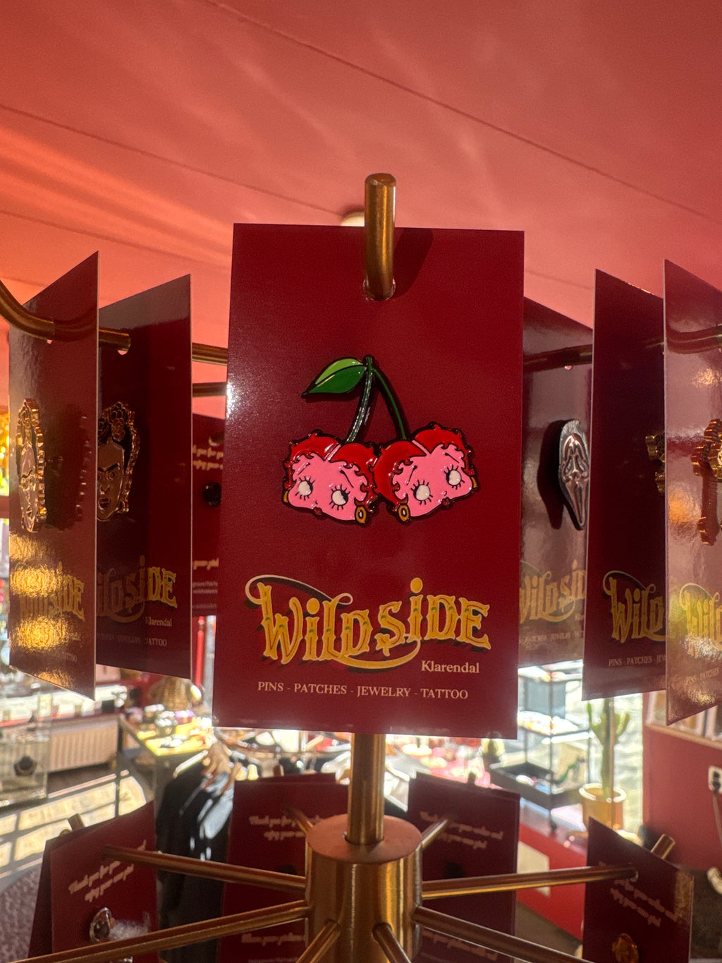 Betty Boop Cherry Pin