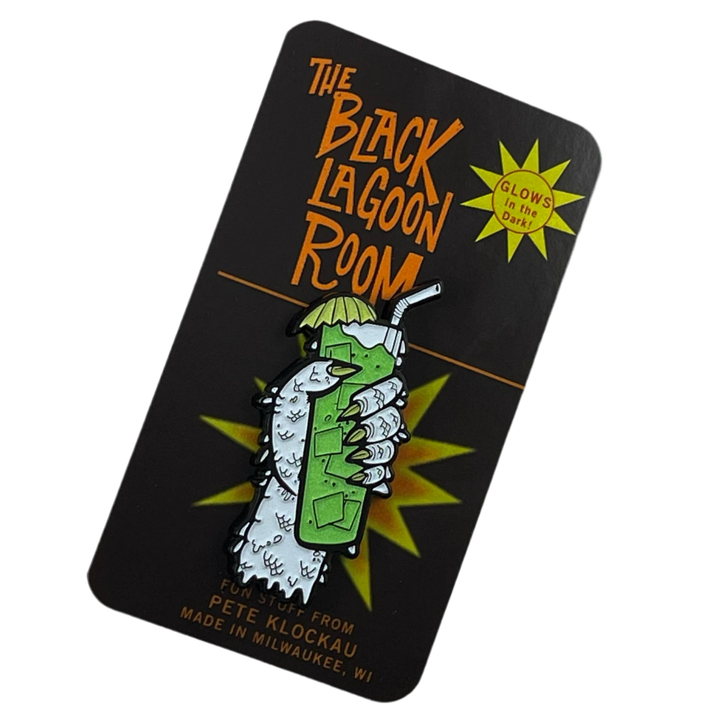 THIRSTY CREATURE 2” Glow in the Dark Monster Enamel Pin