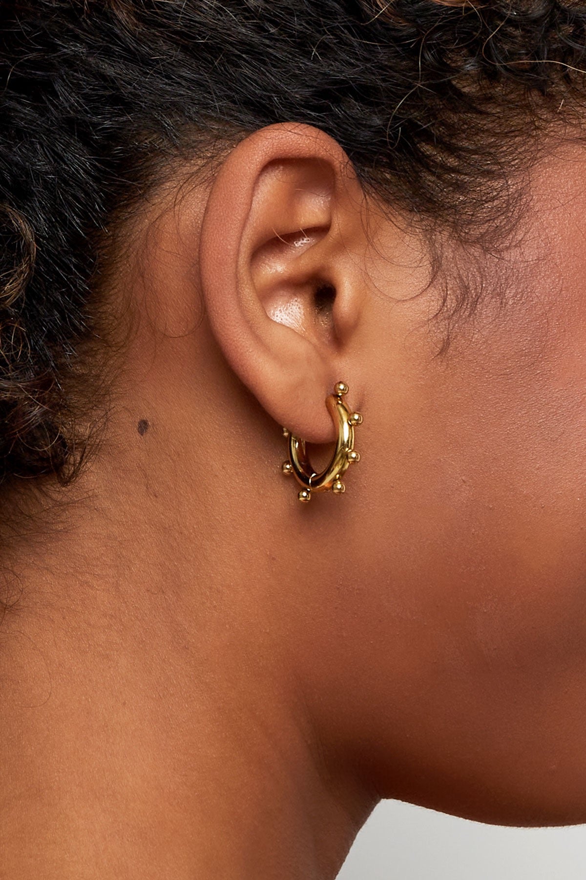 Gold earrings