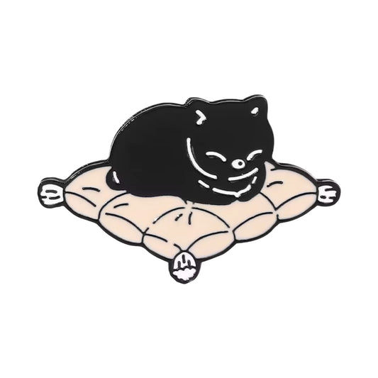 Cat Pin on pillow