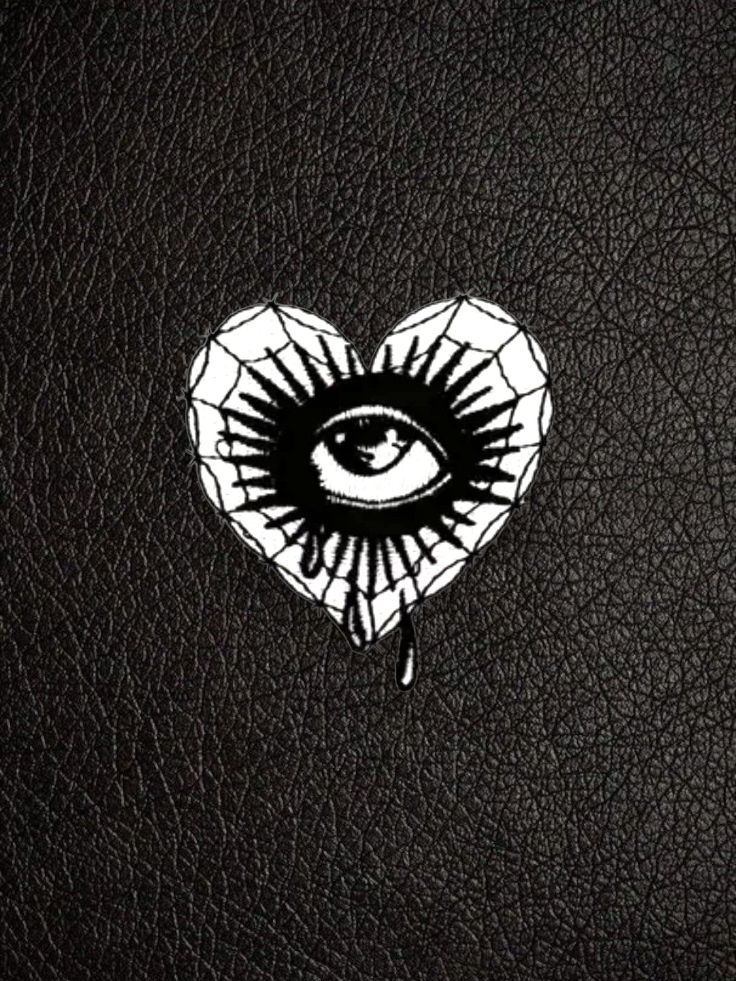 Spooky heart patch