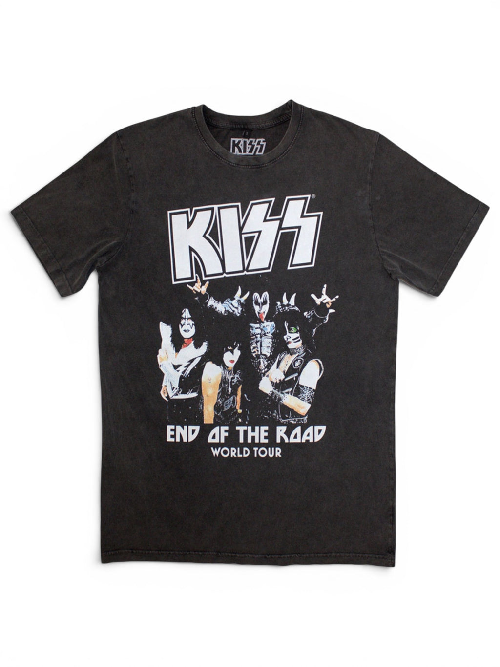 KISS Stone Wash T‑Shirt – End Of The Road World Tour (Limited Edition 999 stuks)