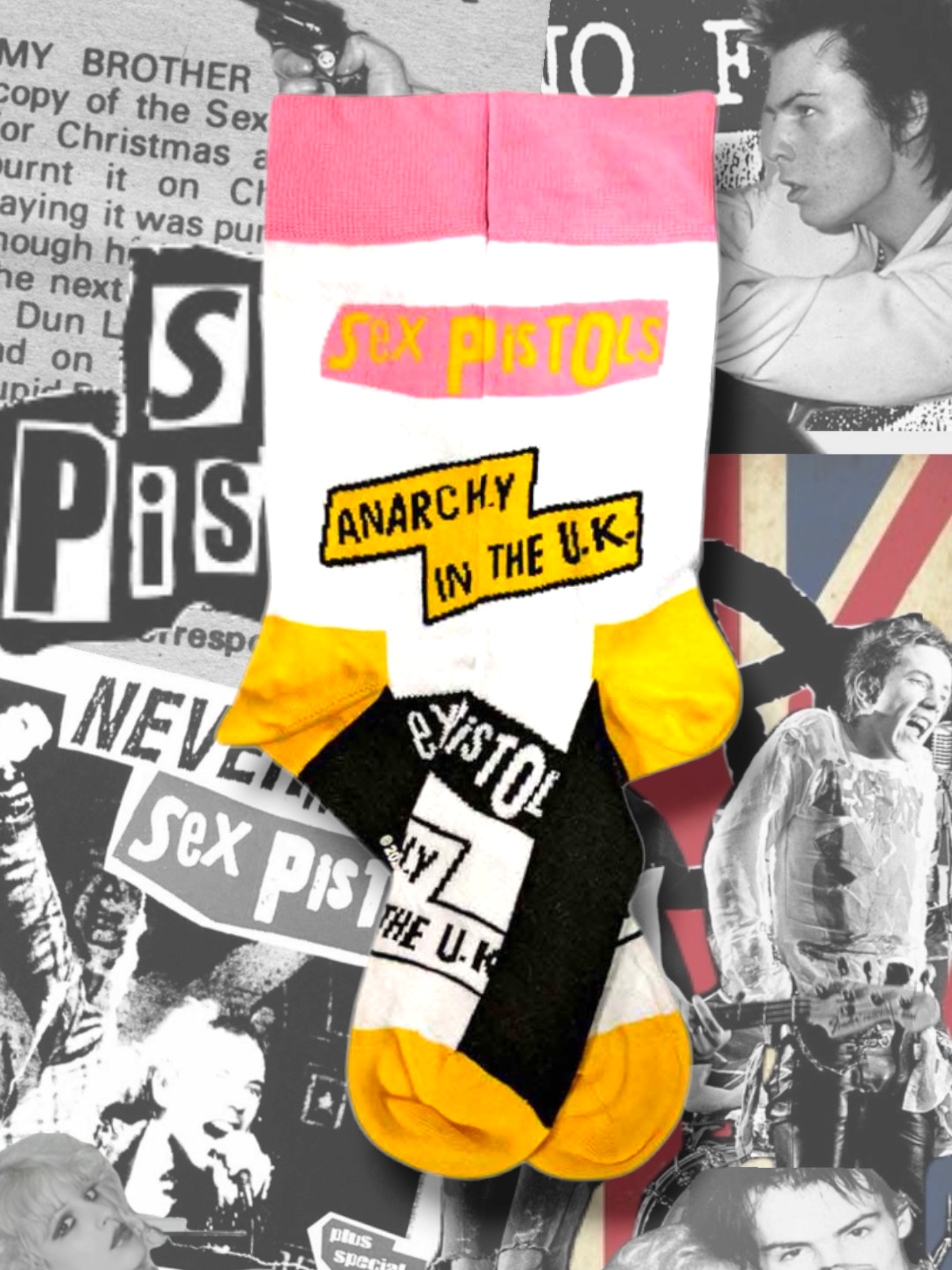 Sex Pistols Official Unisex Socks