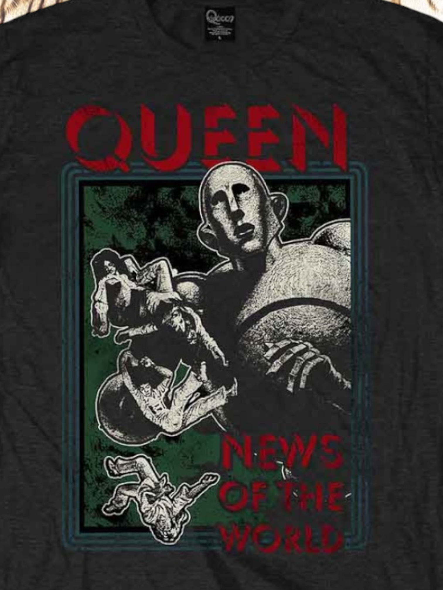 Queen Unisex T-Shirt: News of the World (Black)