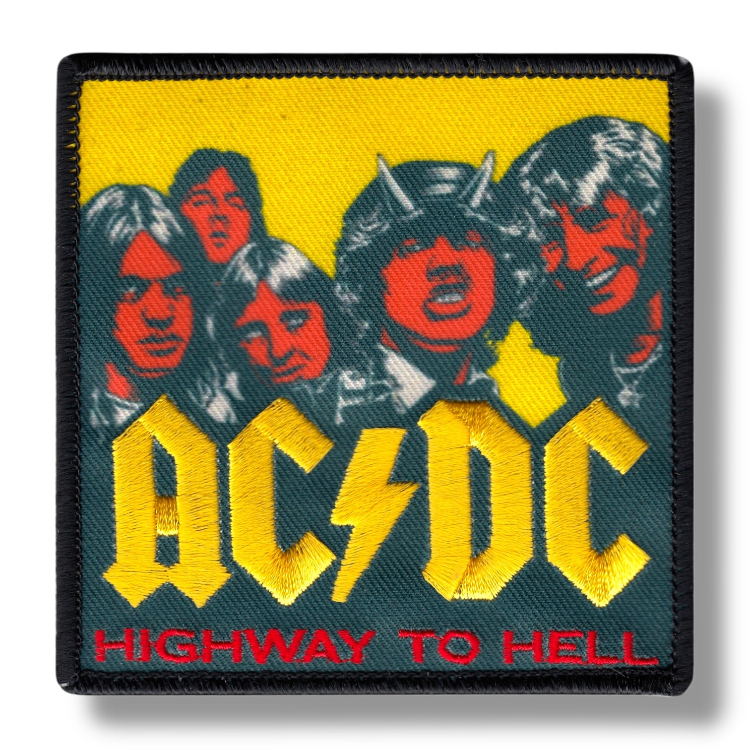 Vintage AC/DC Patch - "Highway To Hell" Cover Art Inspired