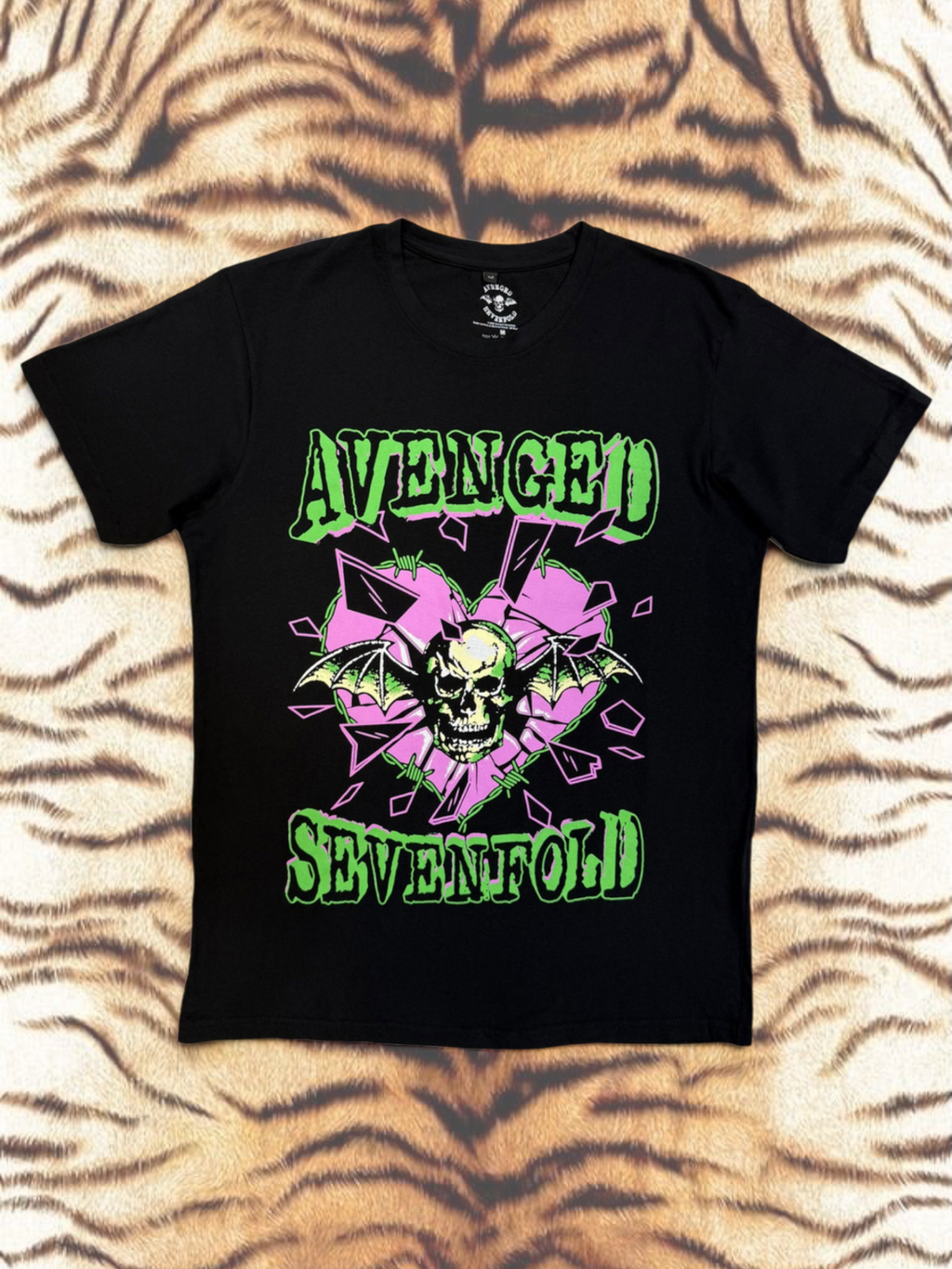 Avenged Sevenfold Premium Carbon T‑Shirt – Heart Break (100% Combed Cotton, Premium Soft‑Touch Finish)