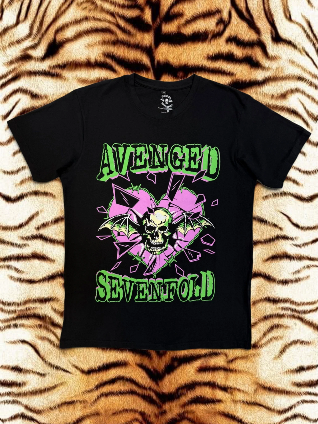 Avenged Sevenfold Premium Carbon T‑Shirt – Heart Break (100% Combed Cotton, Premium Soft‑Touch Finish)