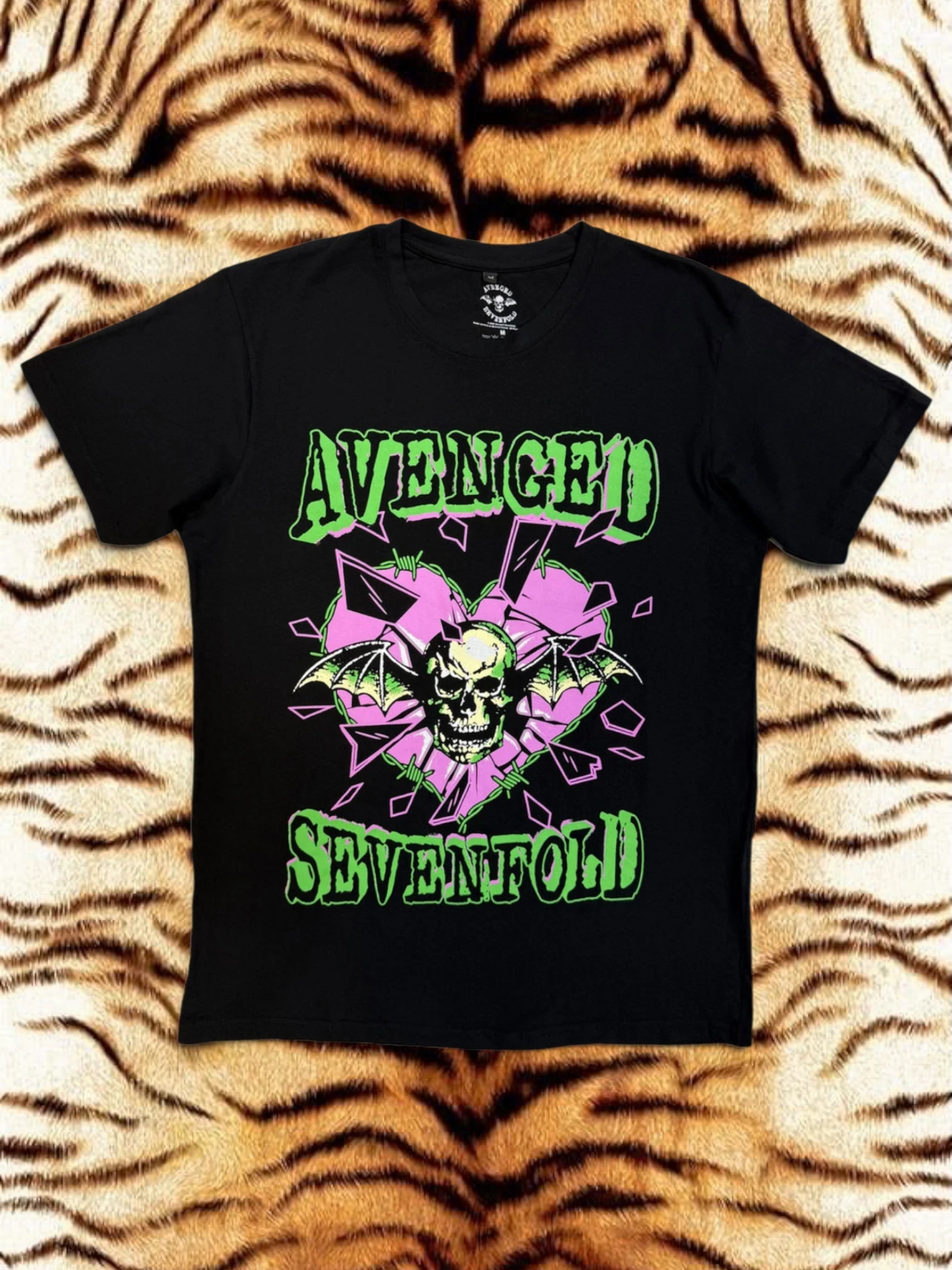 Avenged Sevenfold Premium Carbon T‑Shirt – Heart Break (100% Combed Cotton, Premium Soft‑Touch Finish)